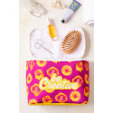 CreaBeauty XL white  custom cosmetic bag 