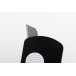 Parcelo black  paper knife keyring 