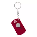 Parcelo rood  sleutelhanger met mesje 
