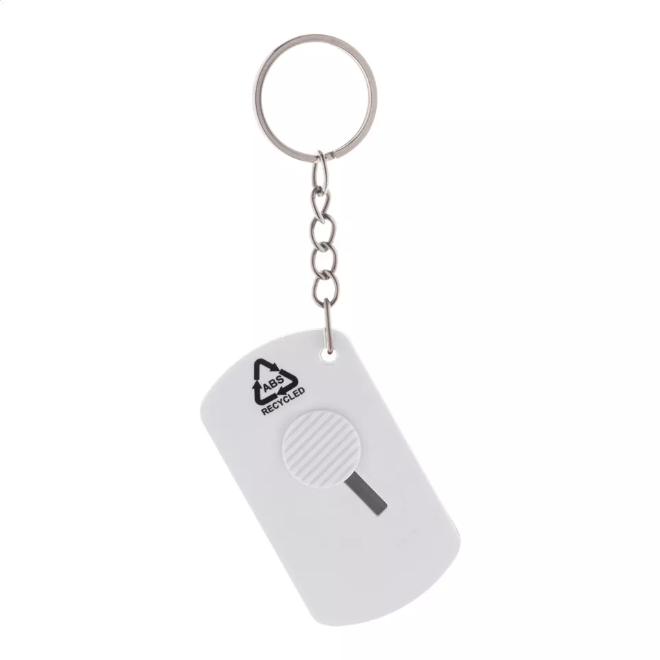 Parcelo wit  sleutelhanger met mesje 