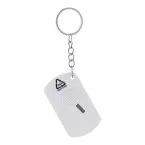 Parcelo wit  sleutelhanger met mesje 