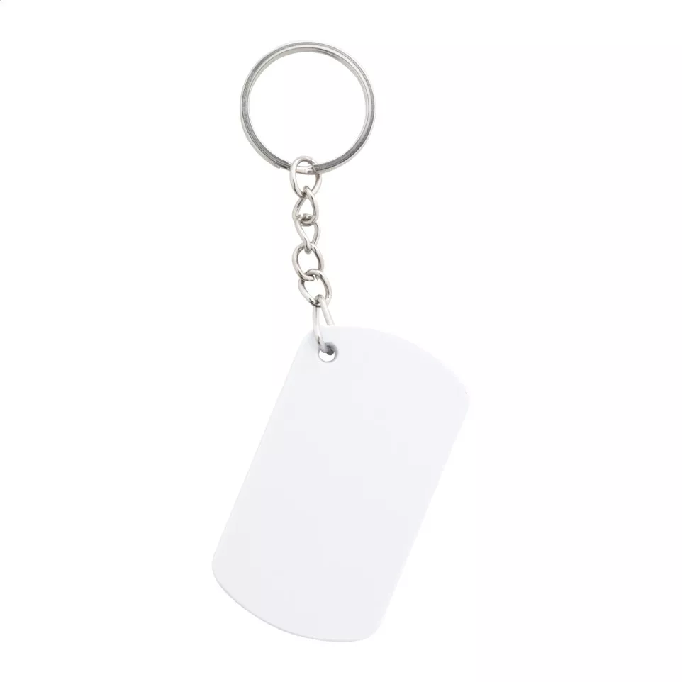 Parcelo white  paper knife keyring 