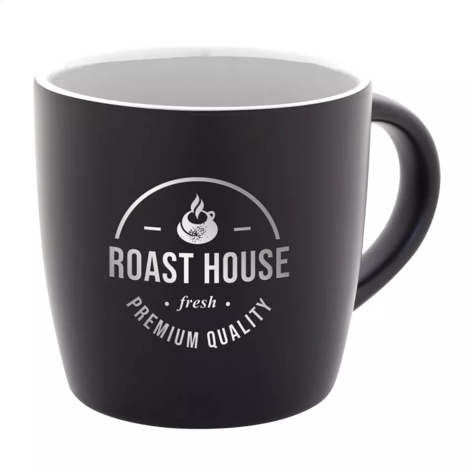 Sculptus white black mug 