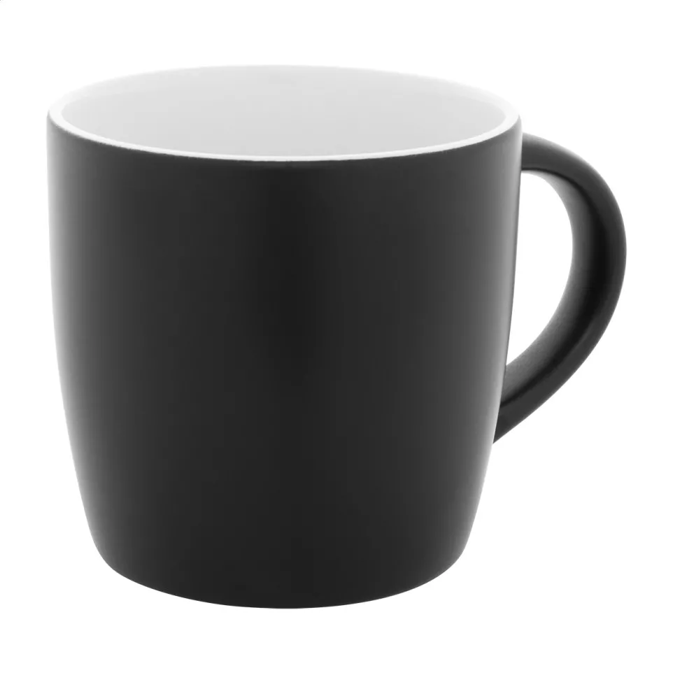 Sculptus white black mug 