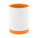 MultiColour Plus orange white sublimation mug 
