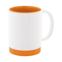 MultiColour Plus oranje wit sublimatie mok 