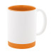 MultiColour Plus oranje wit sublimatie mok 
