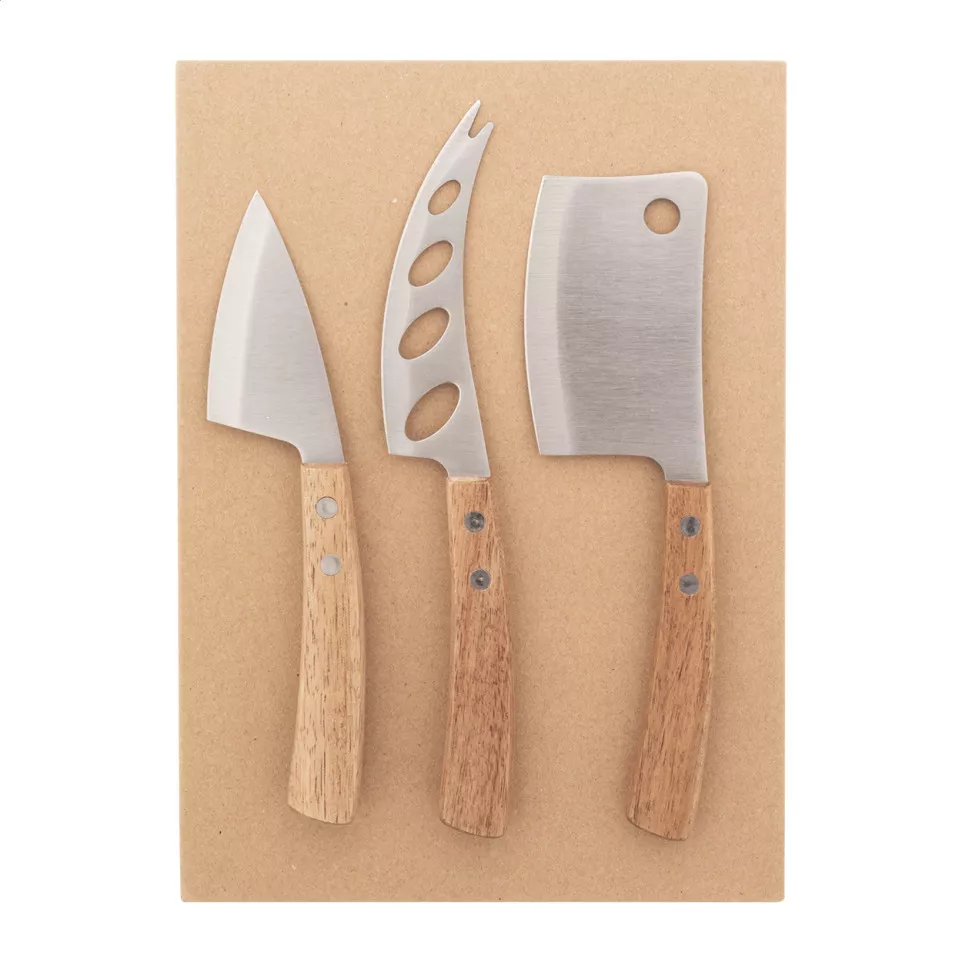 Fontina natural  cheese knife set 