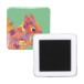 MagBadge Square white  pin button fridge magnet 