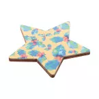 Woofri Xmas natural  custom Christmas fridge magnet, star 