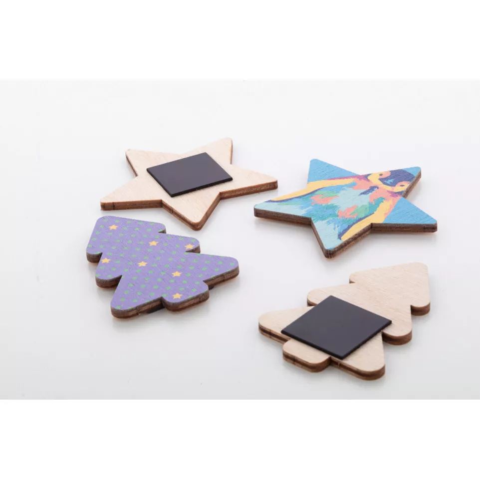 Woofri Xmas naturelle  Magnet, sapin 