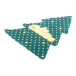 CreaClean Xmas white  custom Christmas glasses cloth 