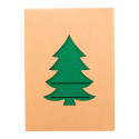 Tonsvik green  RPET Christmas cutlery holder set 