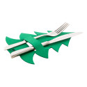 Tonsvik vert  Set porte-couverts de Noël en RPET 