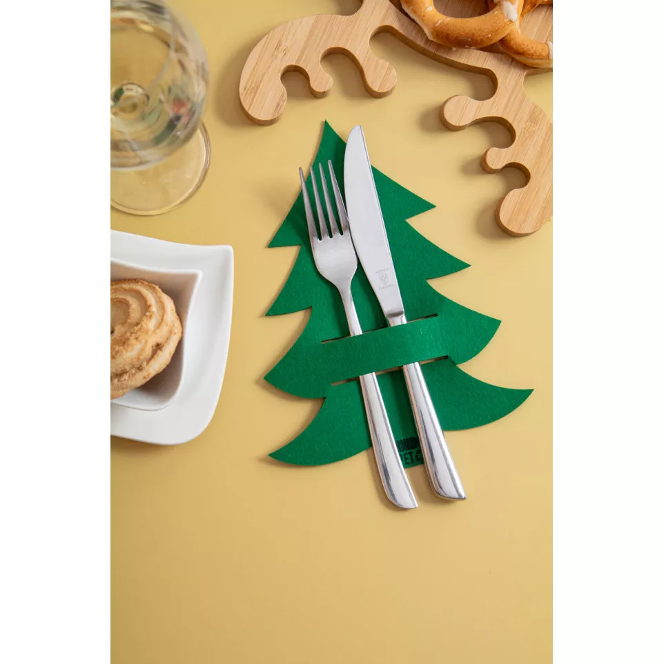 Tonsvik green  RPET Christmas cutlery...