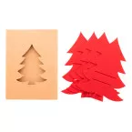 Tonsvik rouge  Set porte-couverts de Noël en RPET 