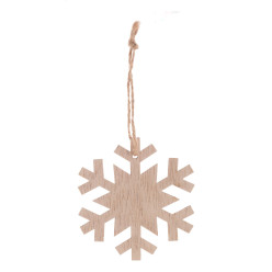 Rosvik natural  Christmas tree ornament, snowflake 