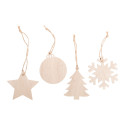 Rosvik naturelle  Décoration de Noël, flocon de neige 