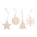 Rosvik natuurlijk  Kerstboomornament, ster 