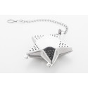 Suodatee silver  Christmas tea infuser, star 