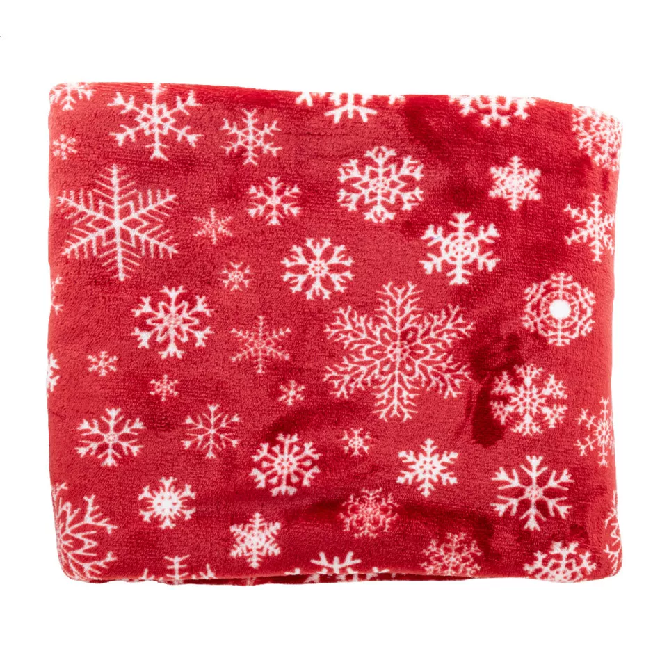 Knivsta red  RPET Christmas blanket 