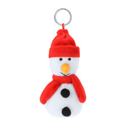 Velin multicolour  Christmas plush keyring, snowman 