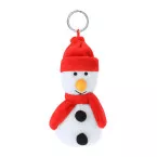 Velin multicolour  Christmas plush keyring, snowman 
