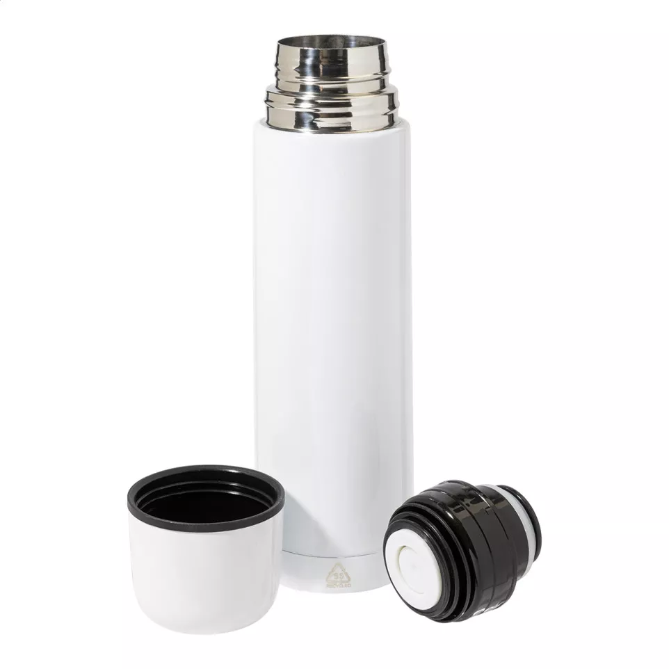 Rebusta white  vacuum flask 