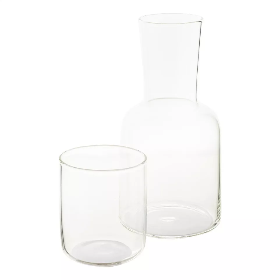 Palmer transparent  Set avec un verre...