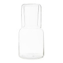 Palmer transparent  Set avec un verre et une carafe 