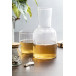 Palmer transparent  Set avec un verre et une carafe 