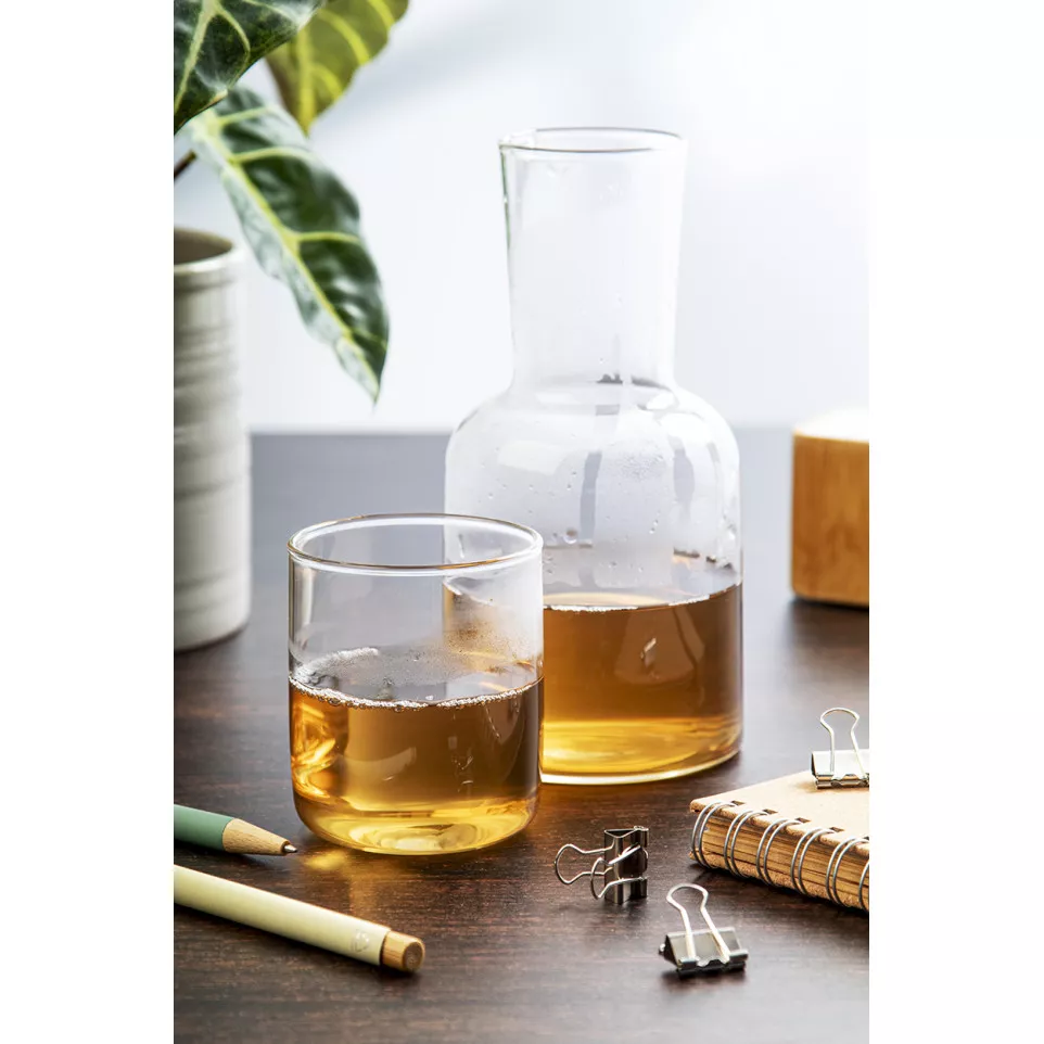 Palmer transparent  Set avec un verre...