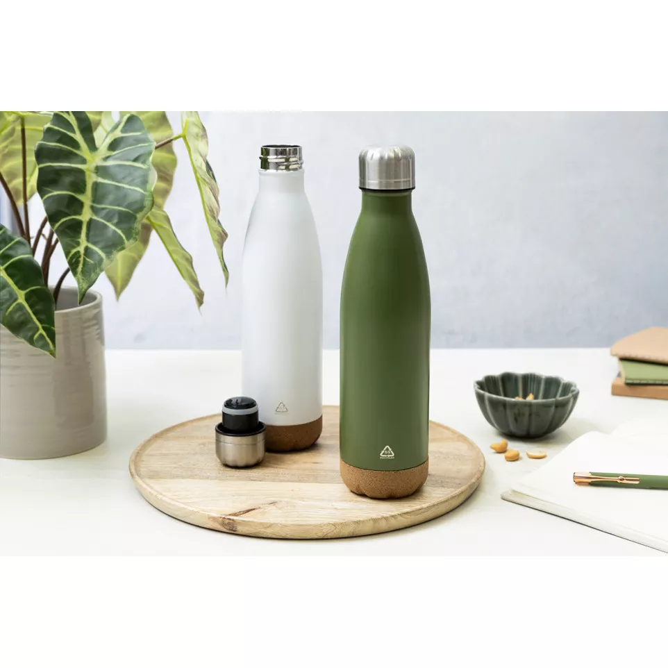 Recouver blanc  Bouteille isotherme 