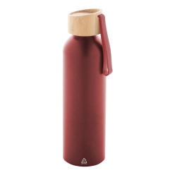 Ralusip Plus red  recycled aluminium bottle 