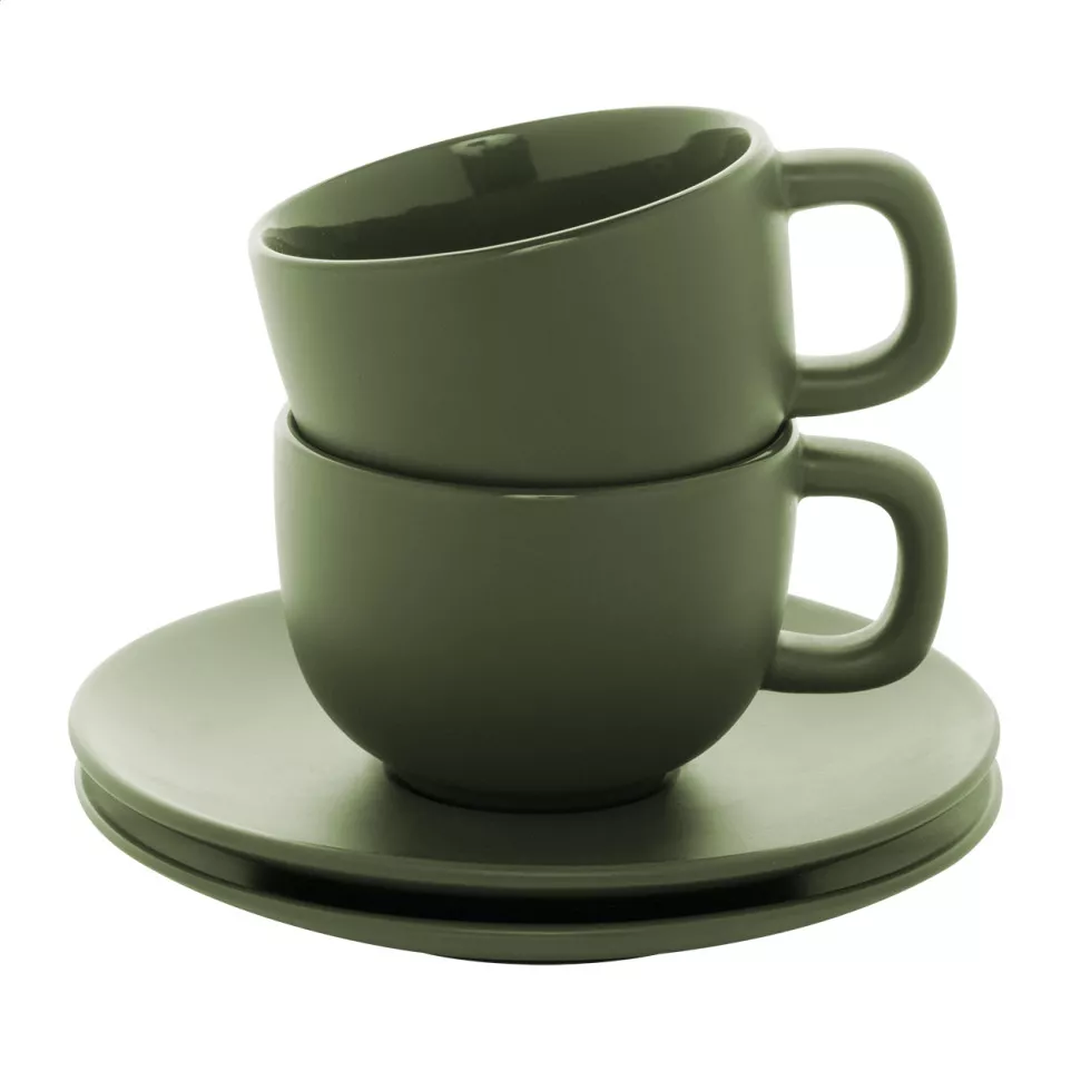 Caturra Plus groen  Cappuccino kopset 