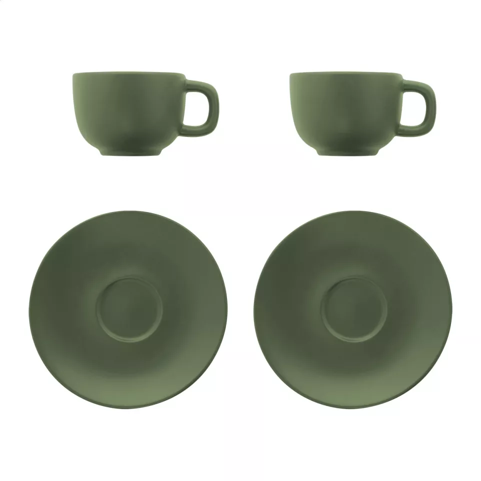 Caturra Plus groen  Cappuccino kopset 