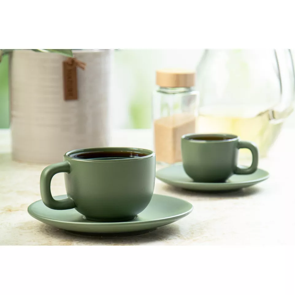 Caturra Plus green  cappuccino cup set 