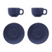 Caturra Plus bleu foncé  Set cappuccino 