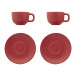 Caturra Plus rood  Cappuccino kopset 