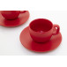 Caturra Plus red  cappuccino cup set 