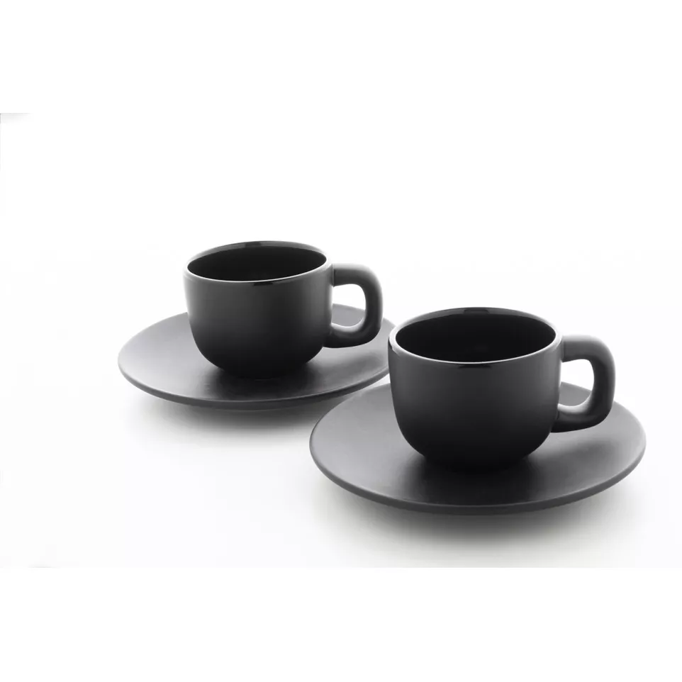 Caturra zwart  Espresso kopje set 
