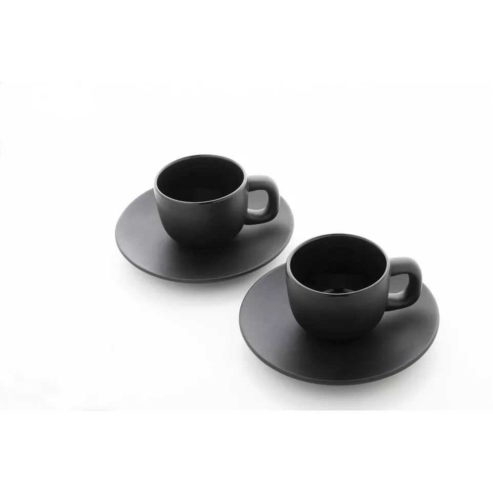 Caturra zwart  Espresso kopje set 