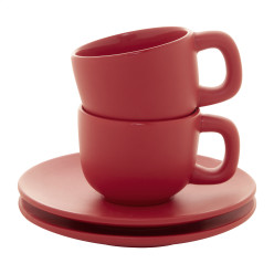 Caturra rood  Espresso kopje set 