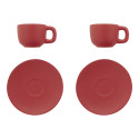 Caturra rood  Espresso kopje set 