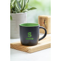 Sculptus green black mug 