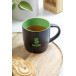 Sculptus green black mug 