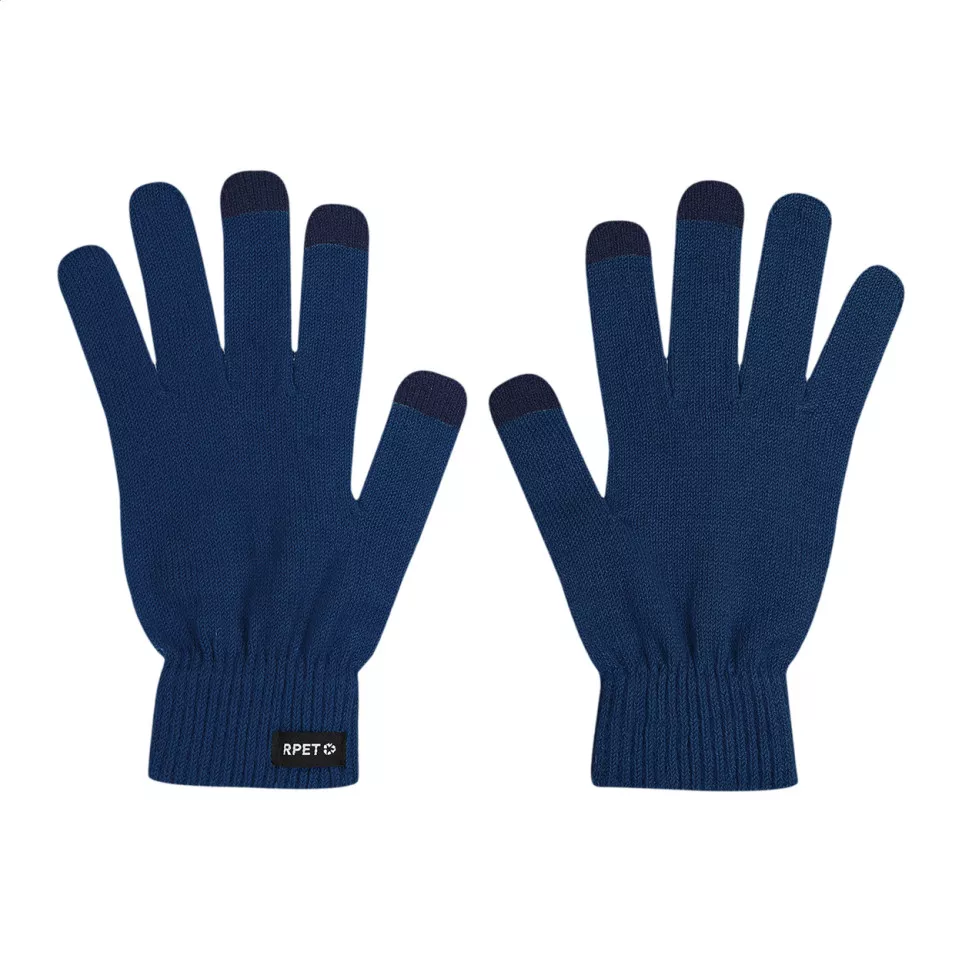 Retouch bleu foncé  Gants tactiles RPET 