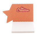 CreaStick Xmas Eco natural  custom sticky notepad, star 