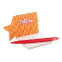CreaStick Xmas wit  custom made sticky notitieblok, ster 