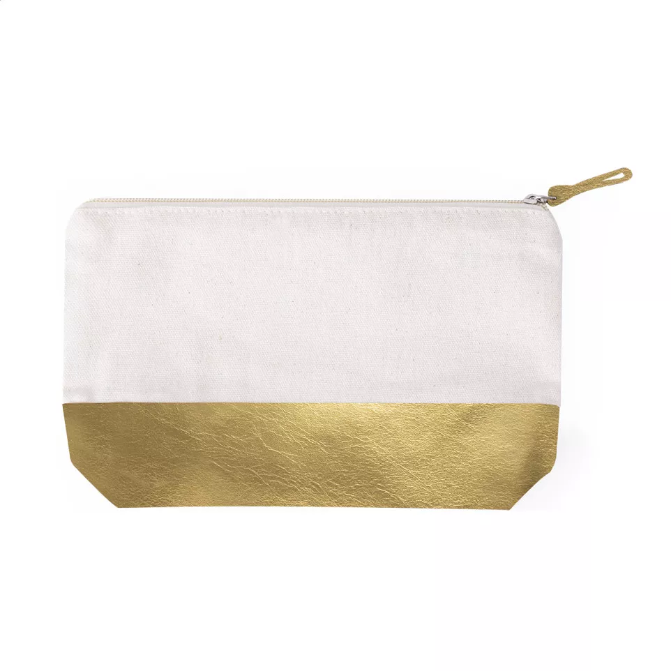 Mekkox gold  cosmetic bag 